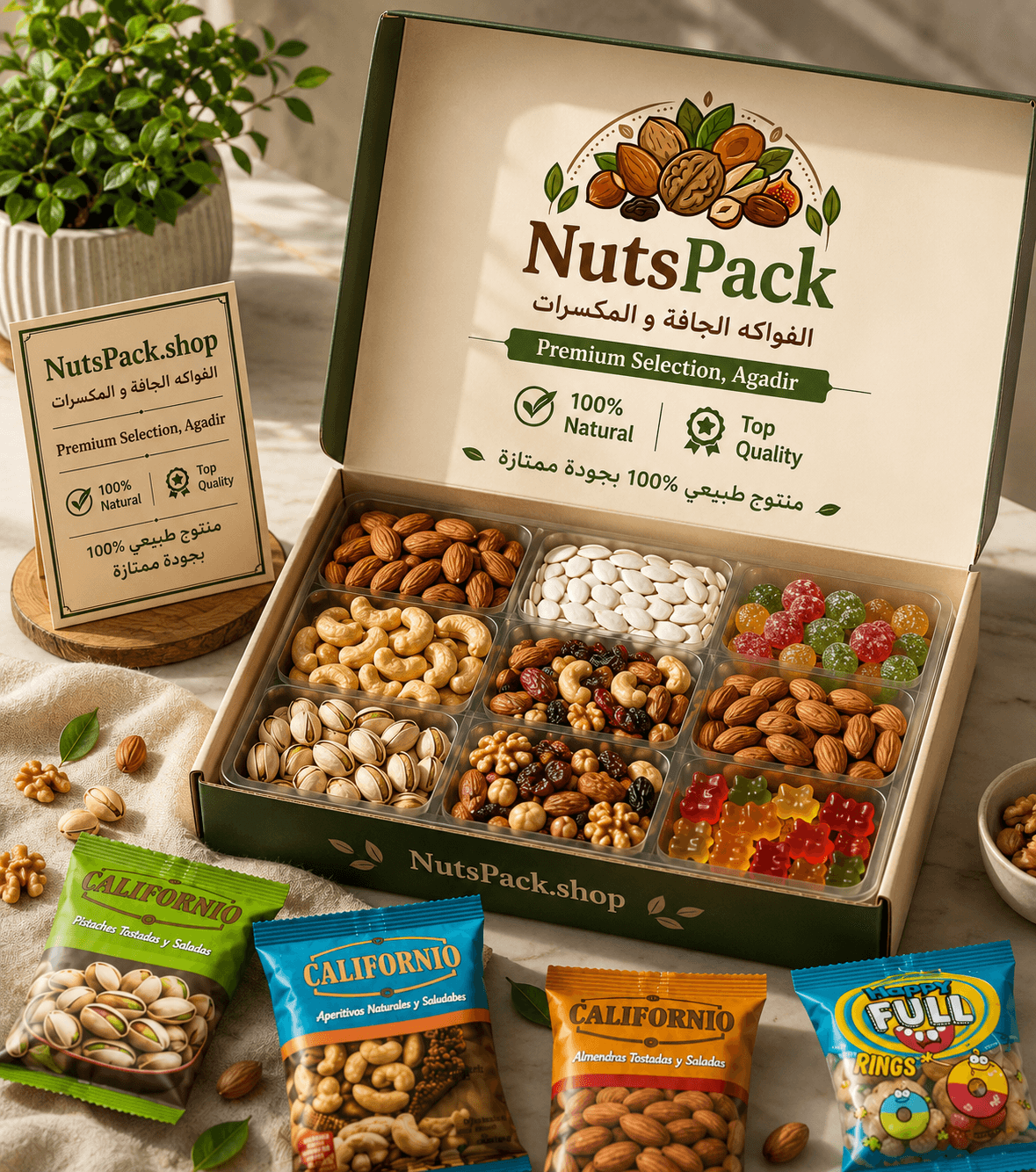 باك المكسرات NutsPack المكون من 6 أنواع